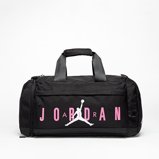 Pink black duffle bag clearance
