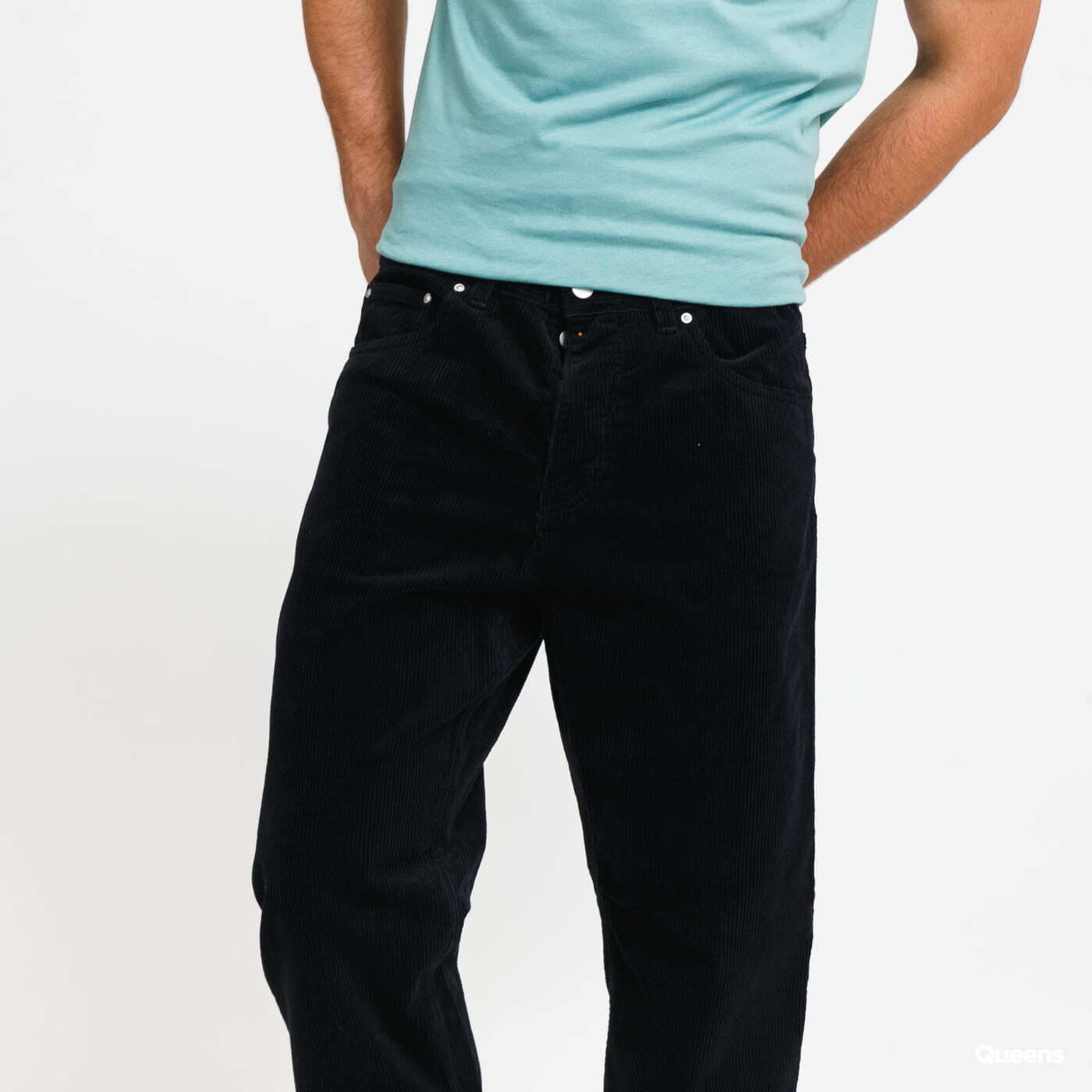 Jeans und Hosen Carhartt WIP Corduroy Newel Pant dark navy rinsed