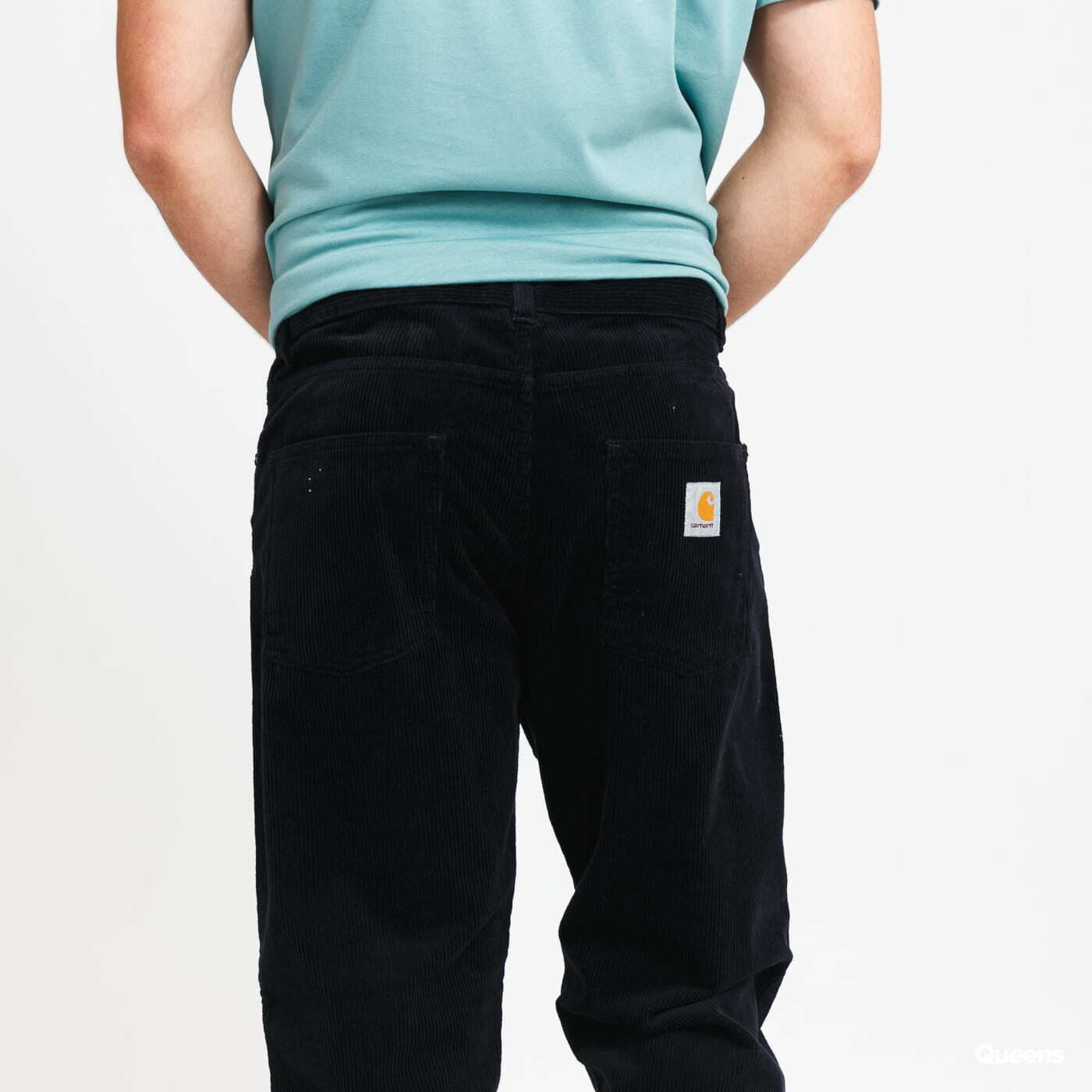 Jeans und Hosen Carhartt WIP Corduroy Newel Pant dark navy rinsed