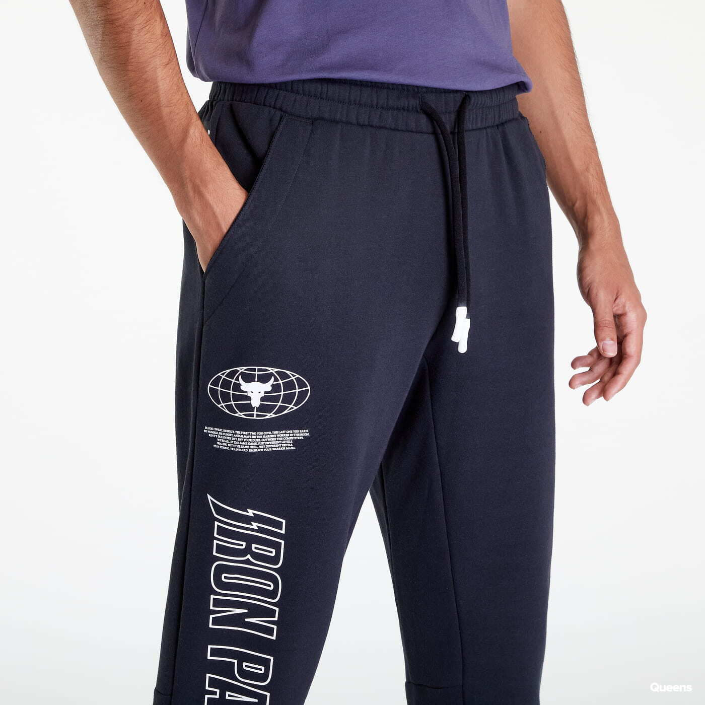 Nadrágok Under Armour Project Rock Rival Fleece Jogger Black