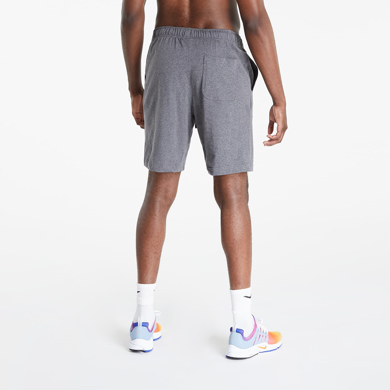 Kratke hlače Nike Sportswear Club Jersey Shorts Charcoal Heathr/ White