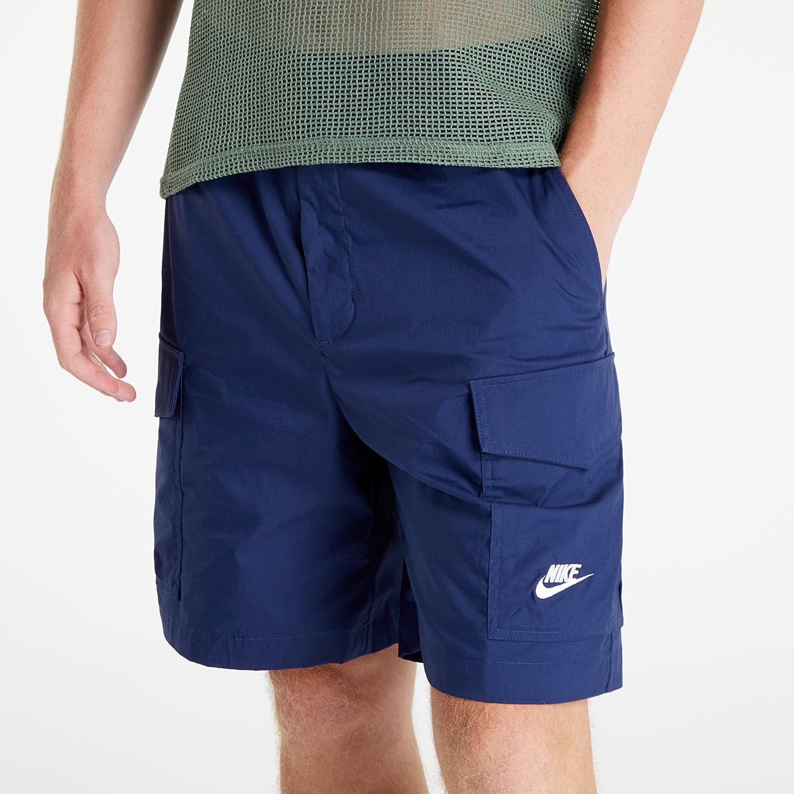 Shorts Nike Sportswear Essentials Woven Unlined Utility Shorts Midnight Navy/ White