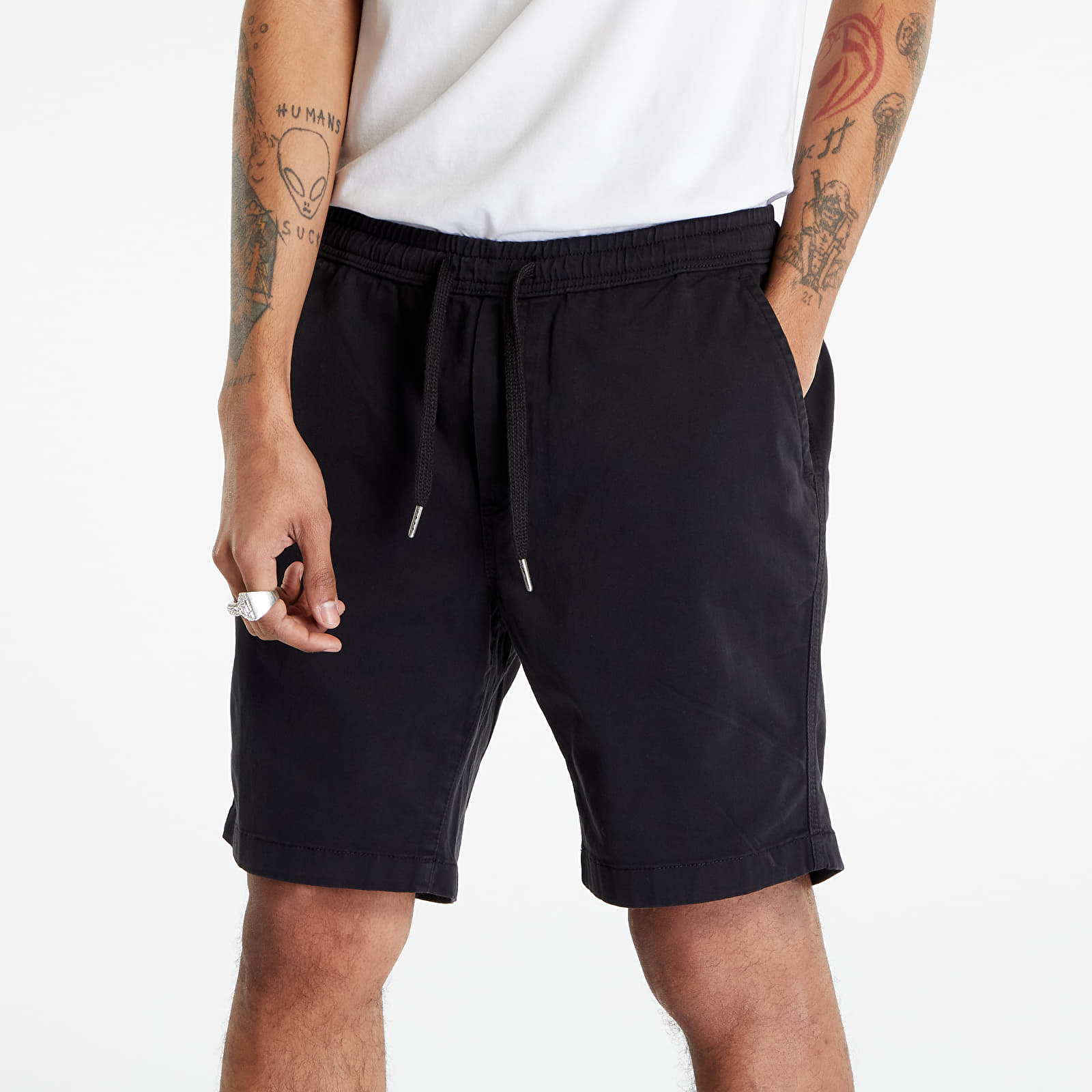 Shorts Urban Classics Stretch Twill Joggshorts Black