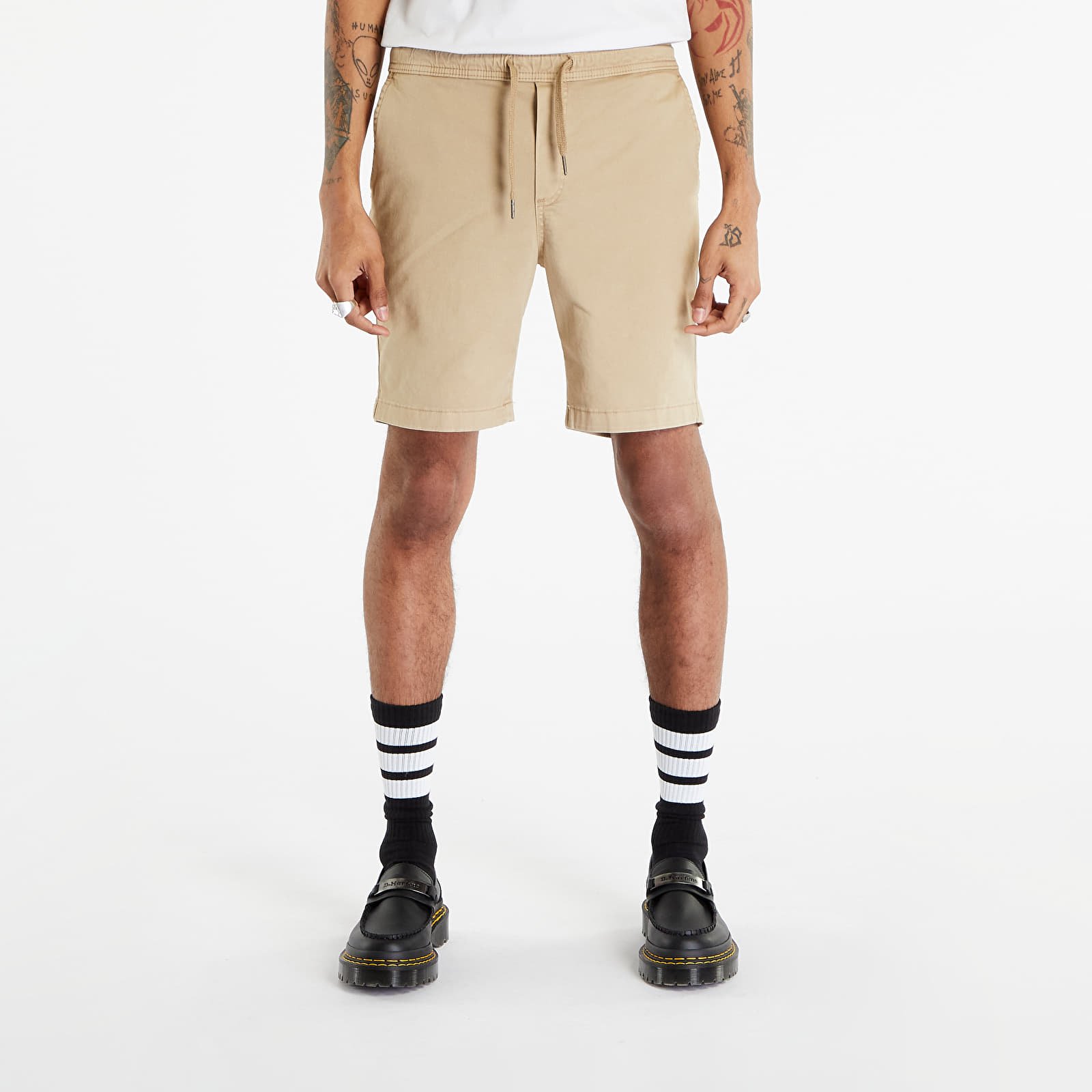 Rövidnadrágok Urban Classics Stretch Twill Joggshorts Union Beige