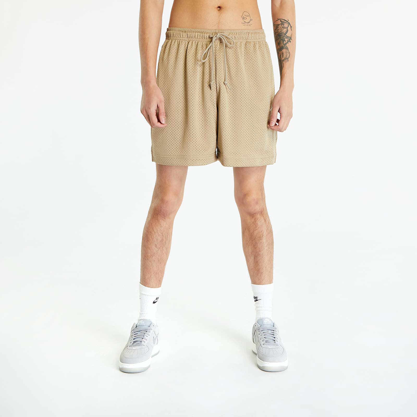 Kurze Hosen Nike Sportswear Authentics Men's Mesh Shorts Khaki/ White