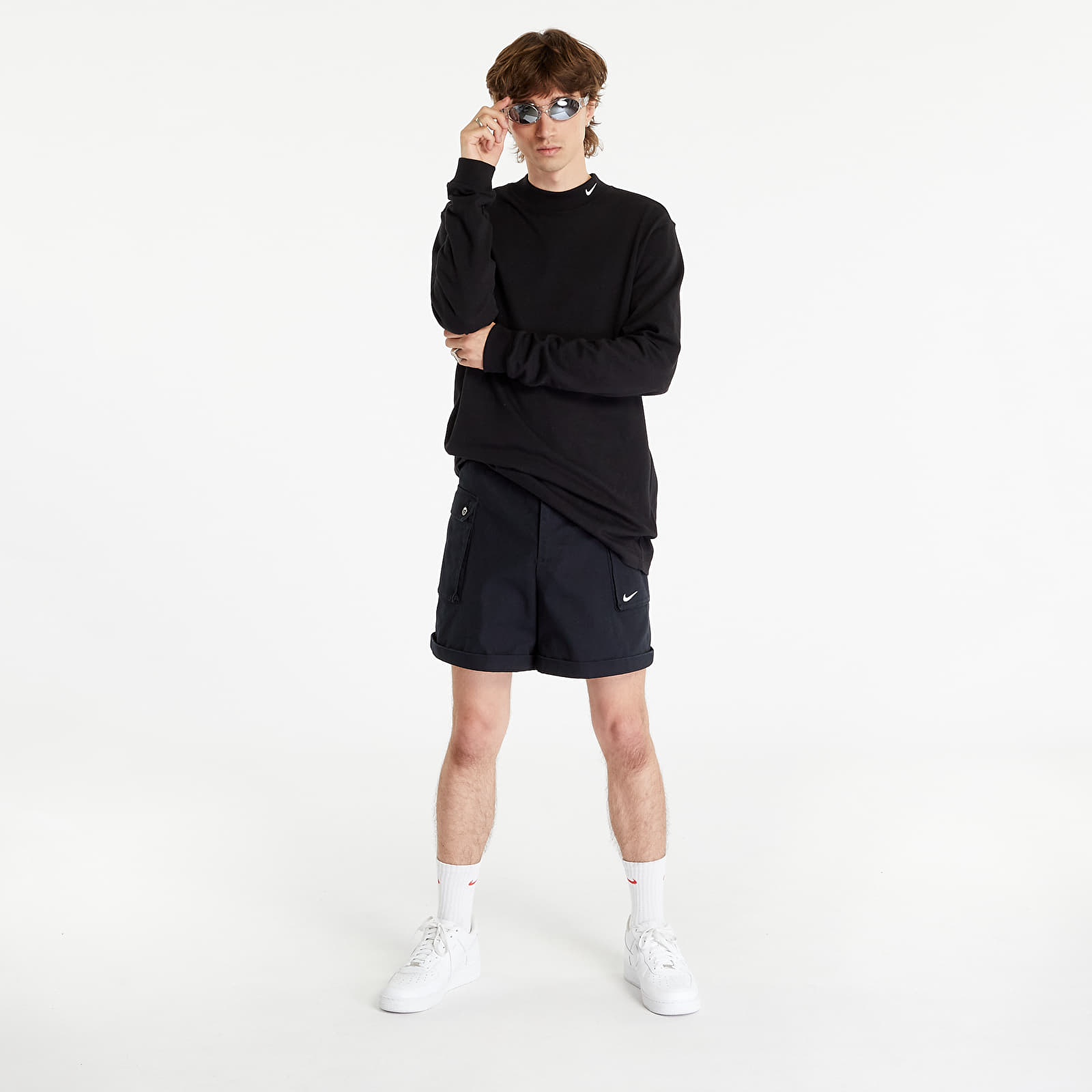 Shorts Nike Life Men's Woven Cargo Shorts Black/ White