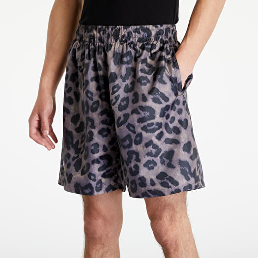 Shorts PLEASURES Leopard Running Short Brown Queens