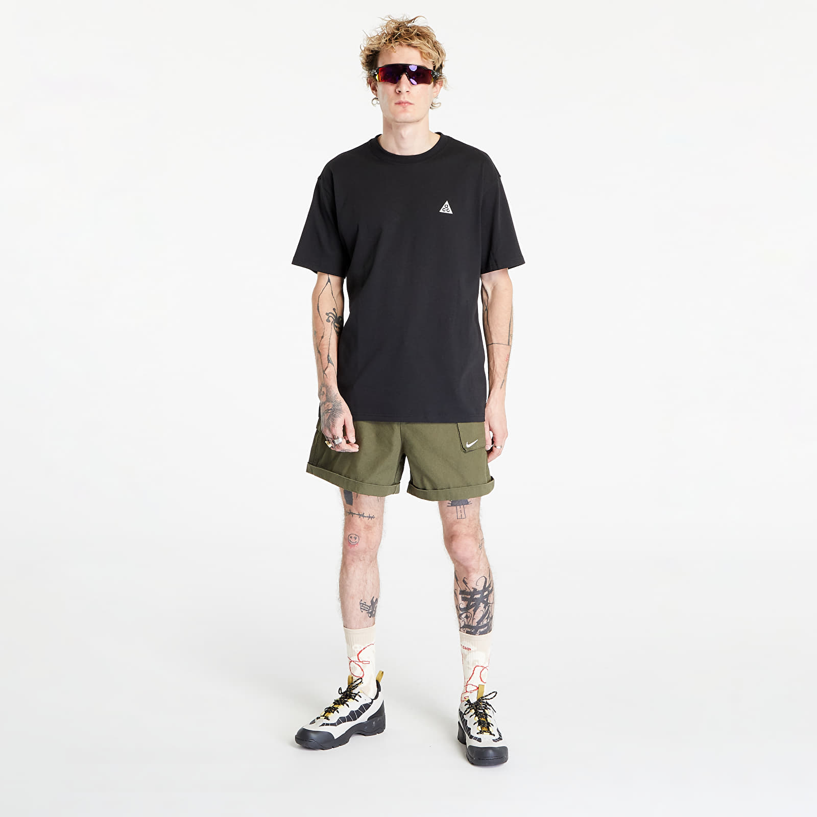 Shorts Nike Life Men's Woven Cargo Shorts Cargo Khaki/ White