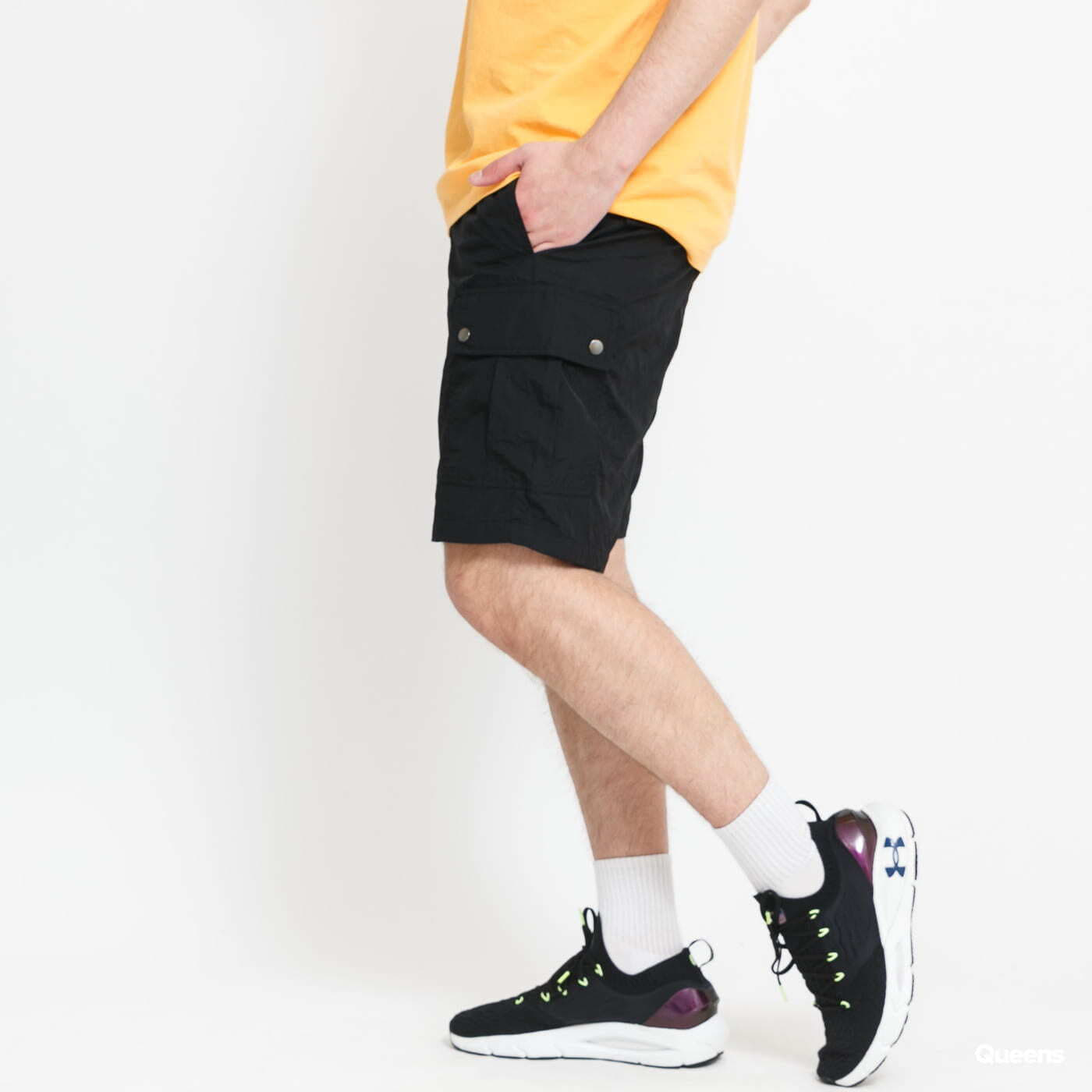 Kraťasy Urban Classics Nylon Cargo Shorts Black