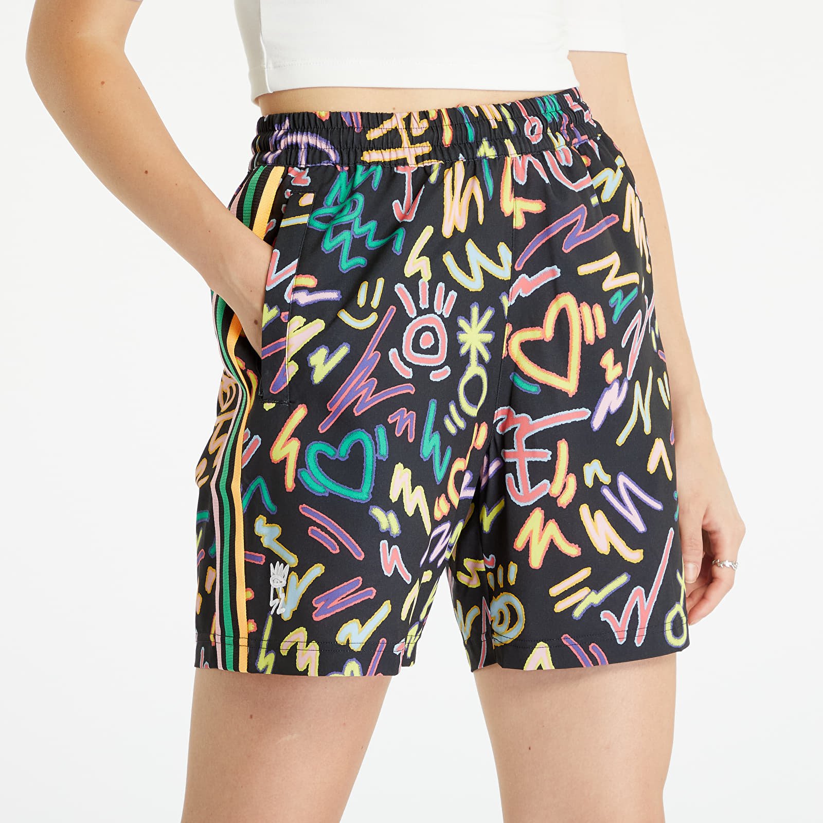 Shorts adidas Originals Love Unites Doodle Print Woven Shorts Multco