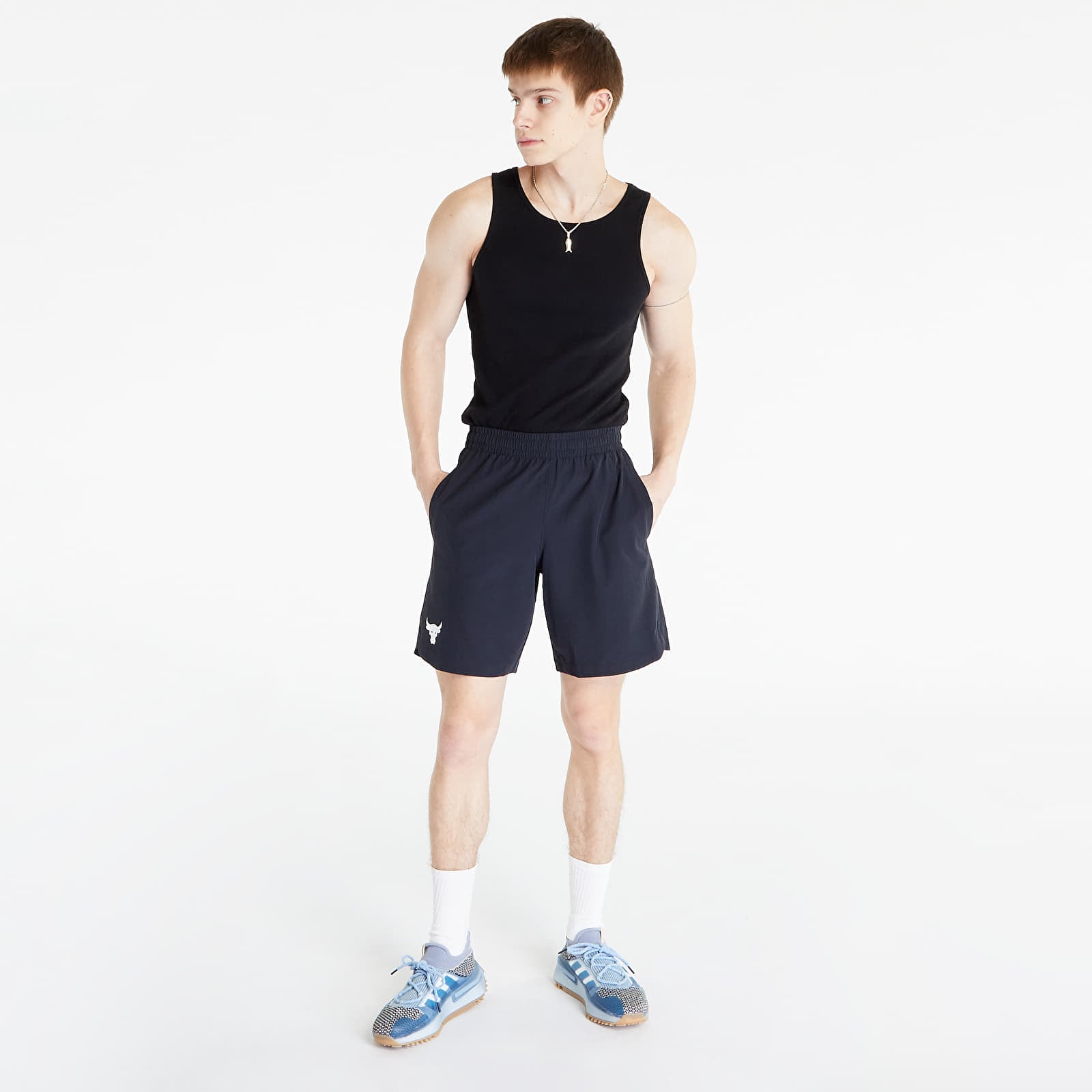 Shorts Under Armour Project Rock Woven Shorts Black/ White L
