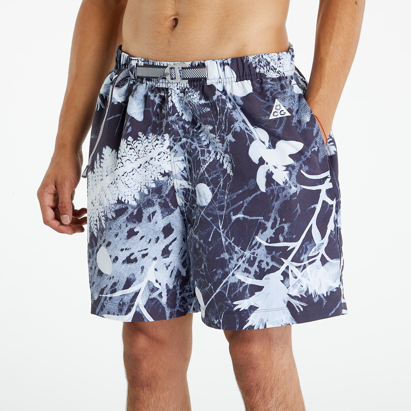 Shorts Nike ACG Men's Allover Print Trail Shorts Gridiron/ Cobalt Bliss/  Summit White | Queens