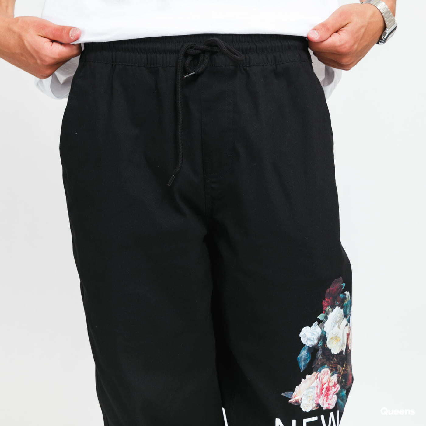 Kalhoty PLEASURES Power Beach Pant Black