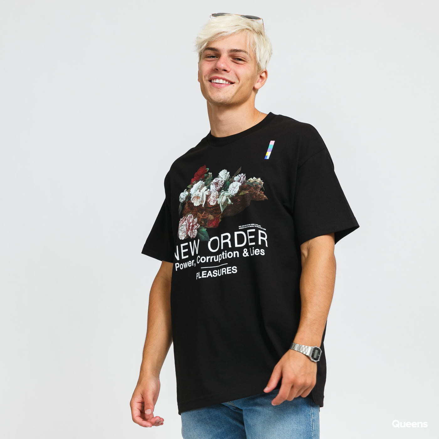 Trička PLEASURES Power Tee Black
