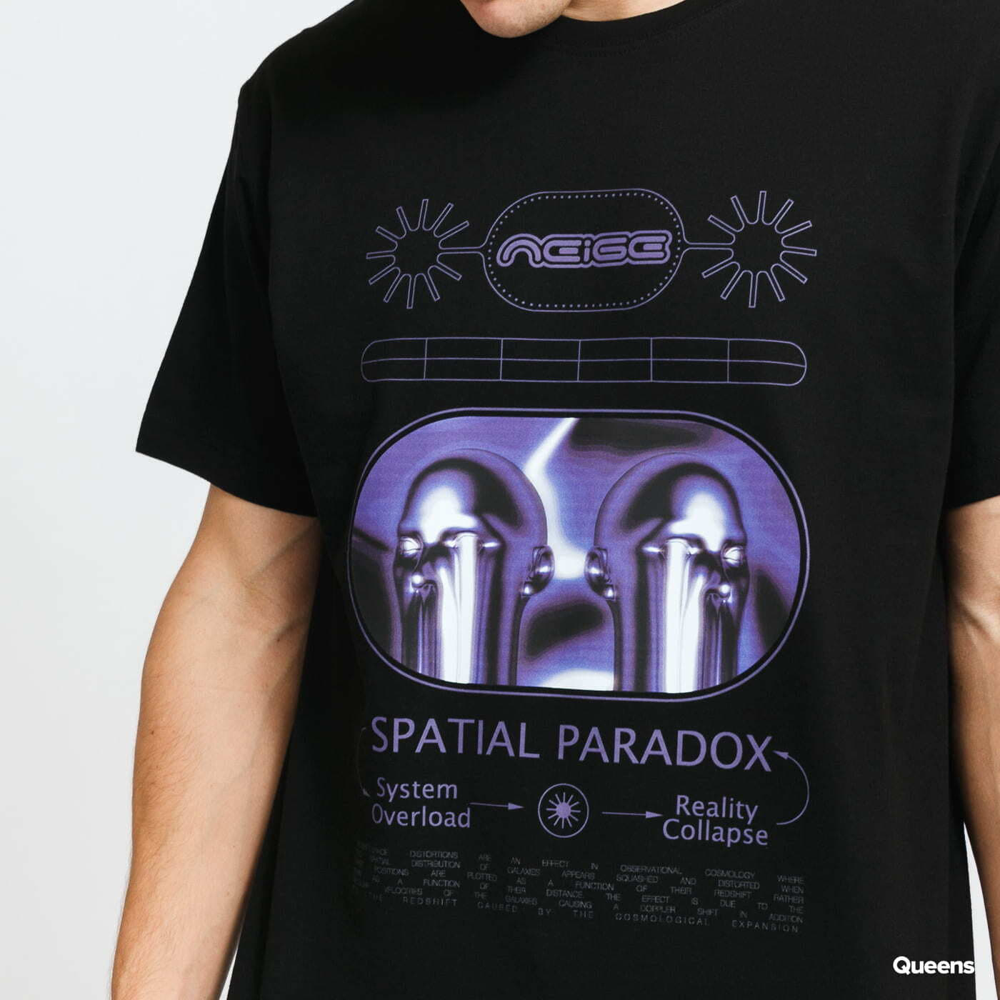 T-shirts Neige Spatial Paradox Tee černé