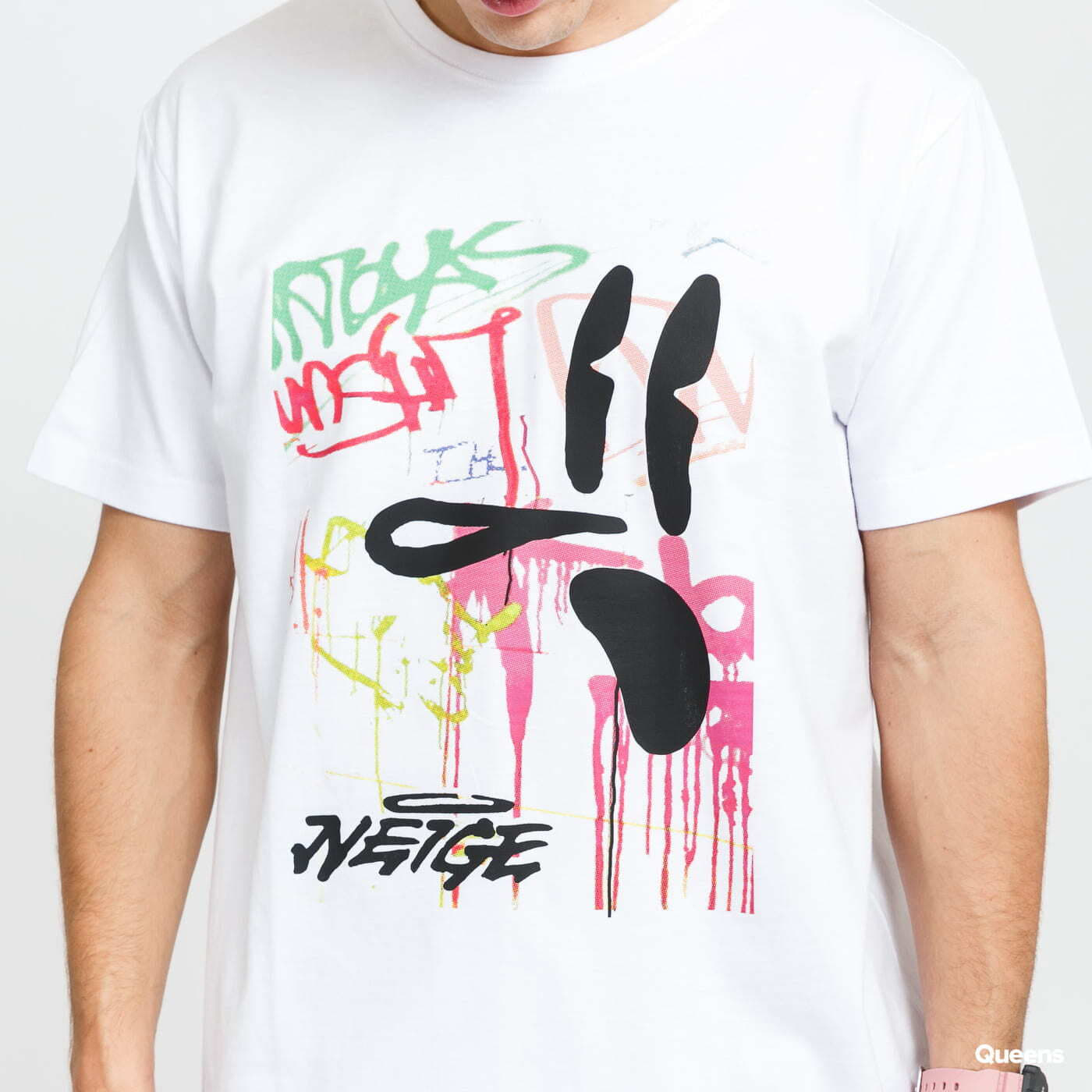 T-shirts Neige Face Tag Tee White