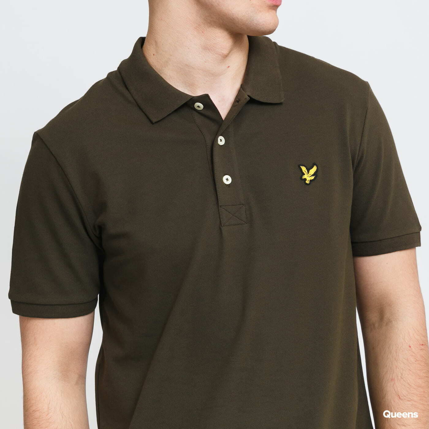 T-Shirts Lyle & Scott Plain Polo Shirt Dark Olive