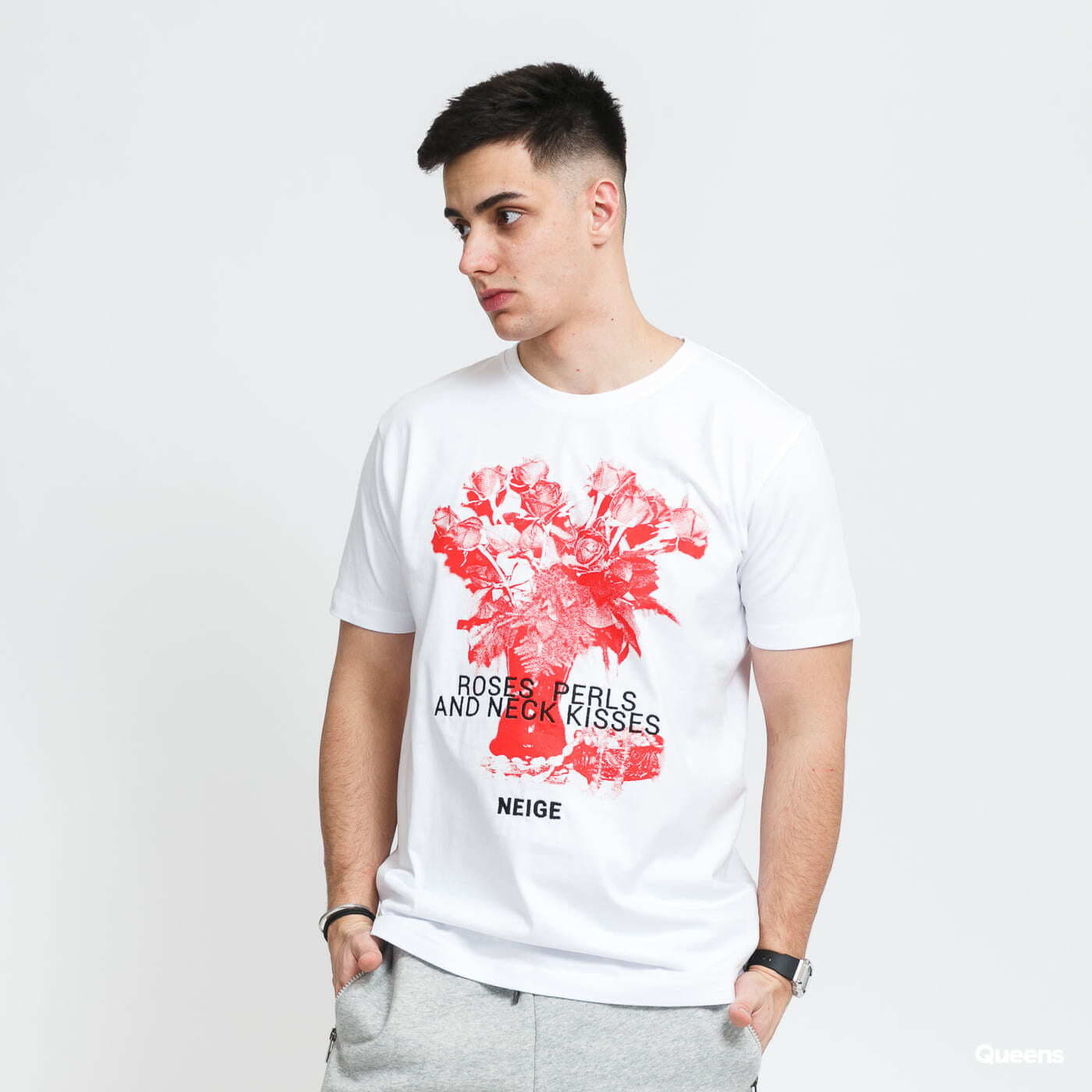 T-shirts Neige Roses Tee White