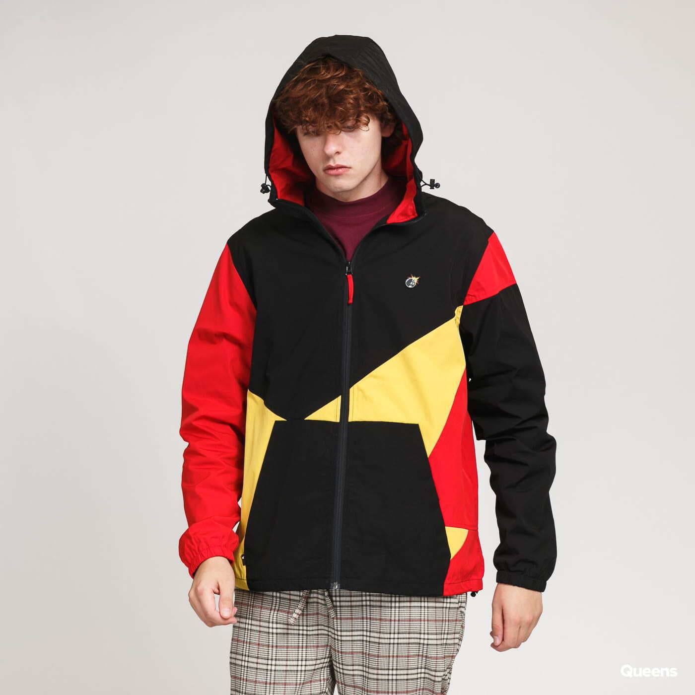 Větrovky The Hundreds Ignite Jacket Black/ Yellow/ Red