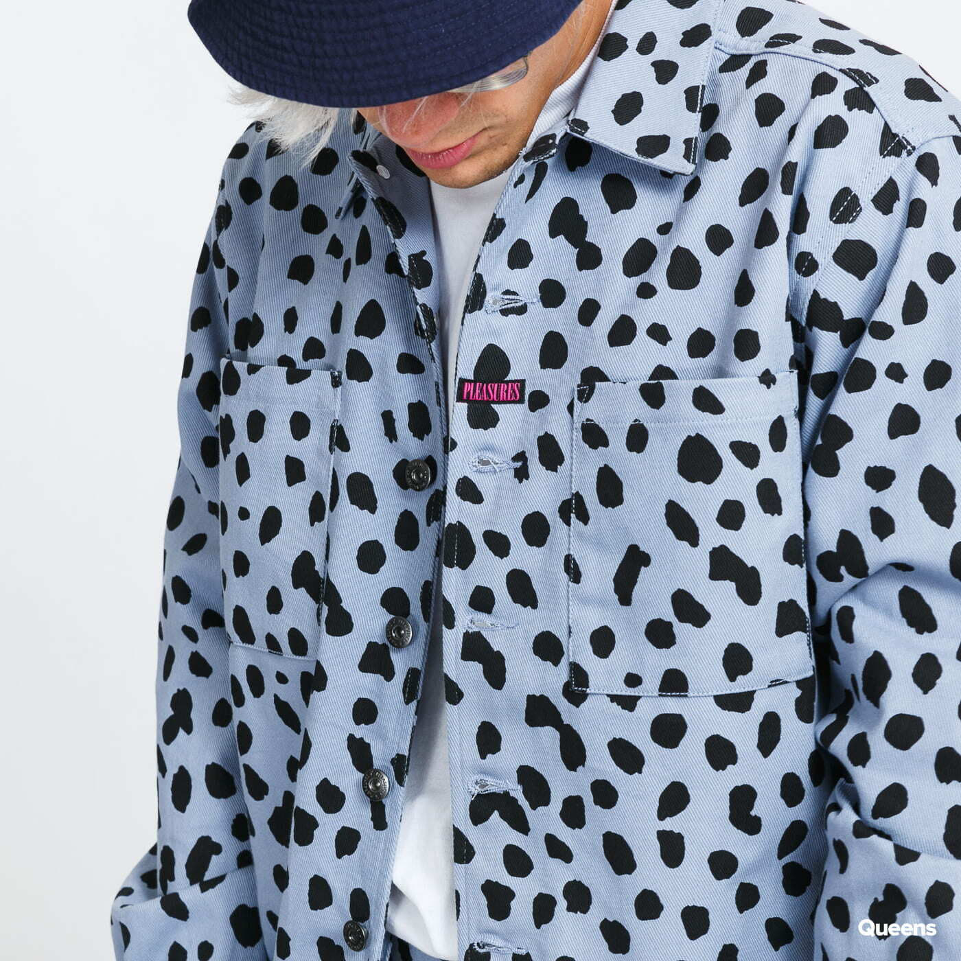 Vestes PLEASURES Dalmatian Work Jacket light blue