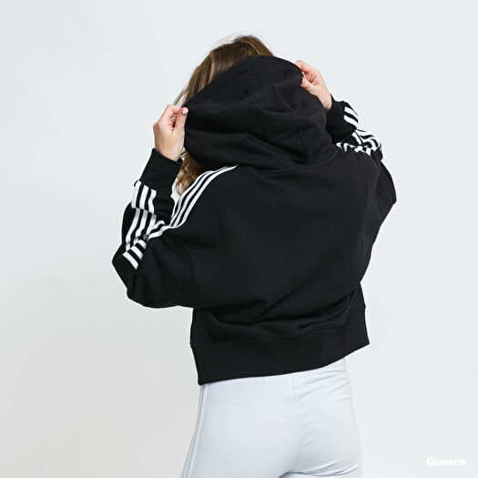 Hoodies and sweatshirts adidas Originals Short Hoodie Black | Queens