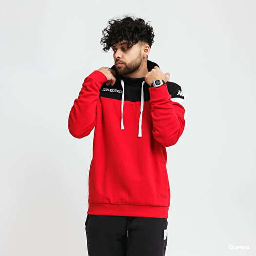 Black and red kappa hoodie 2025