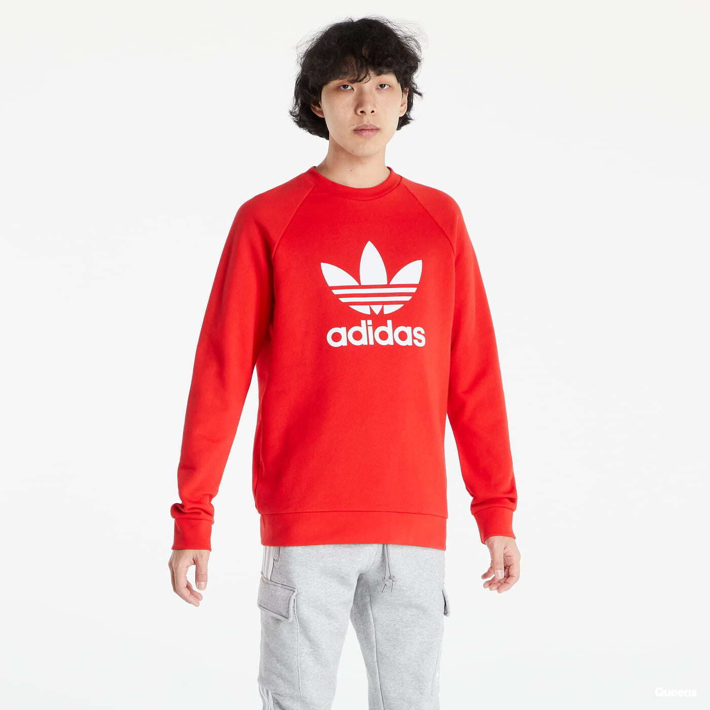 Sweatshirts adidas Originals Adicolor Classics Trefoil Crewneck Sweatshir Red