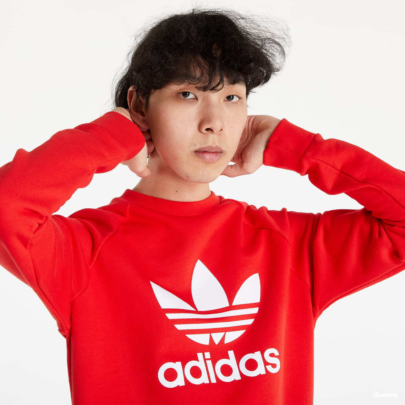 Hoodies and sweatshirts adidas Originals Adicolor Classics Trefoil Crewneck Sweatshir Red