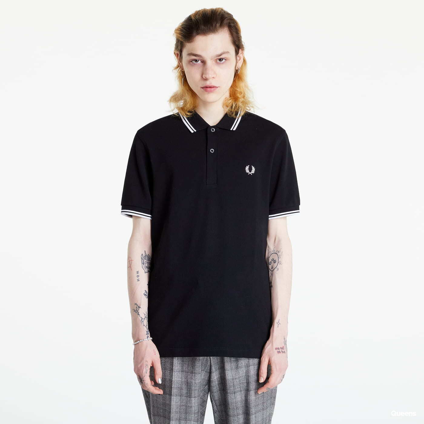 T-shirts FRED PERRY Twin Tipped Shirt Black