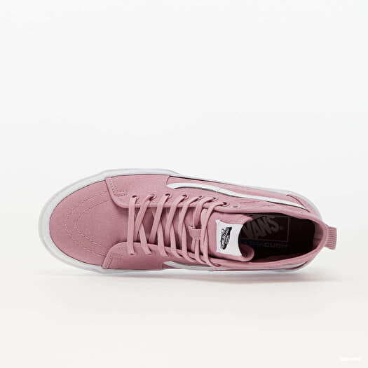 Vans sk8 hi pink online suede