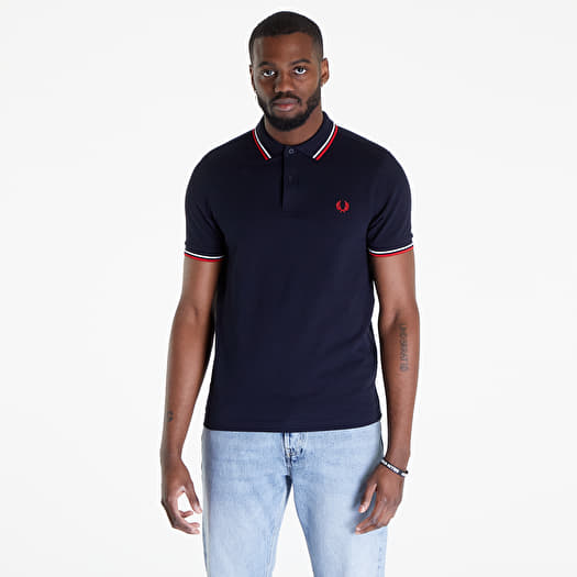 Fred perry white store polo t shirt
