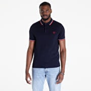 FRED PERRY Twin Tipped Fred Perry Shirt Navy/ White