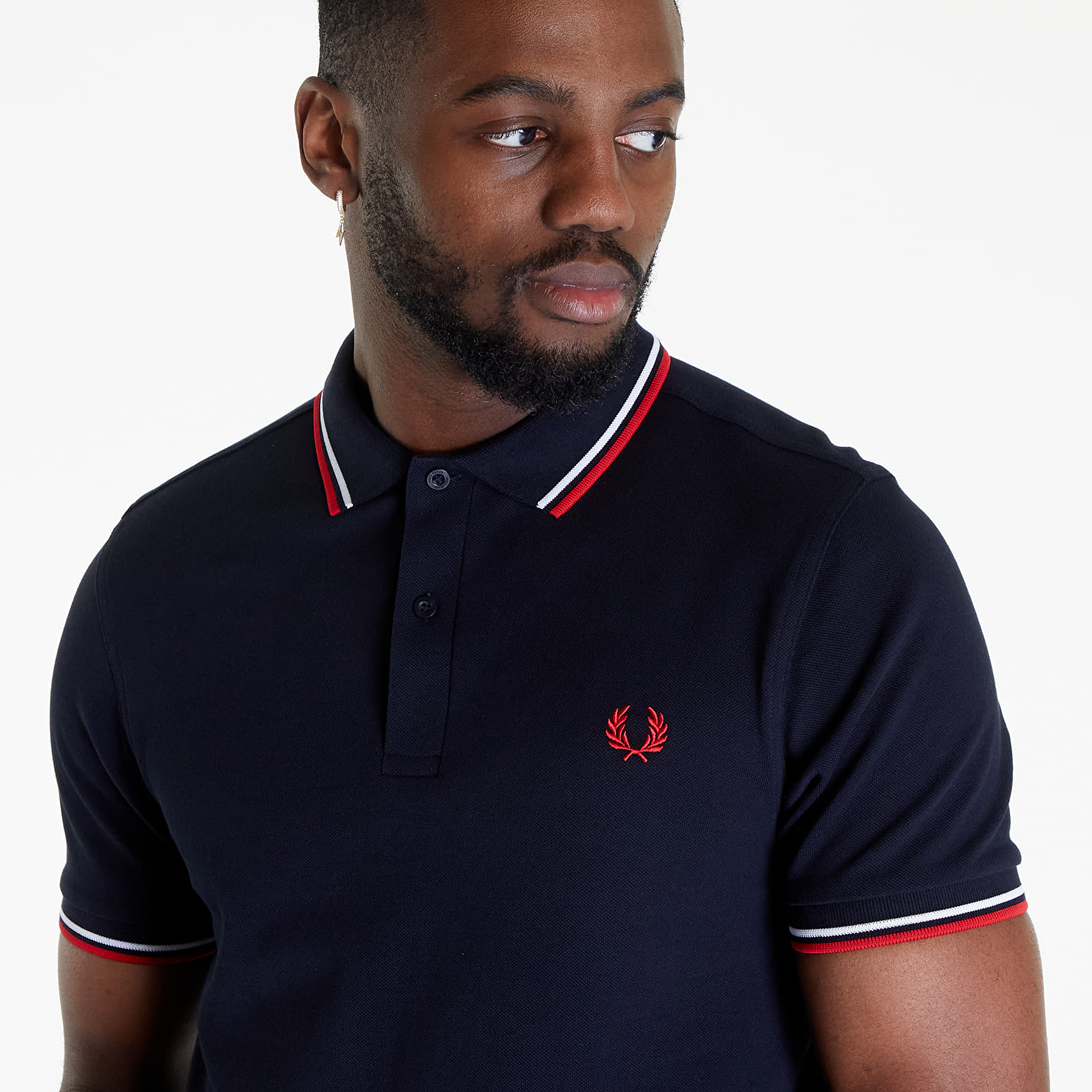T-shirts FRED PERRY Twin Tipped Fred Perry Shirt Navy/ White