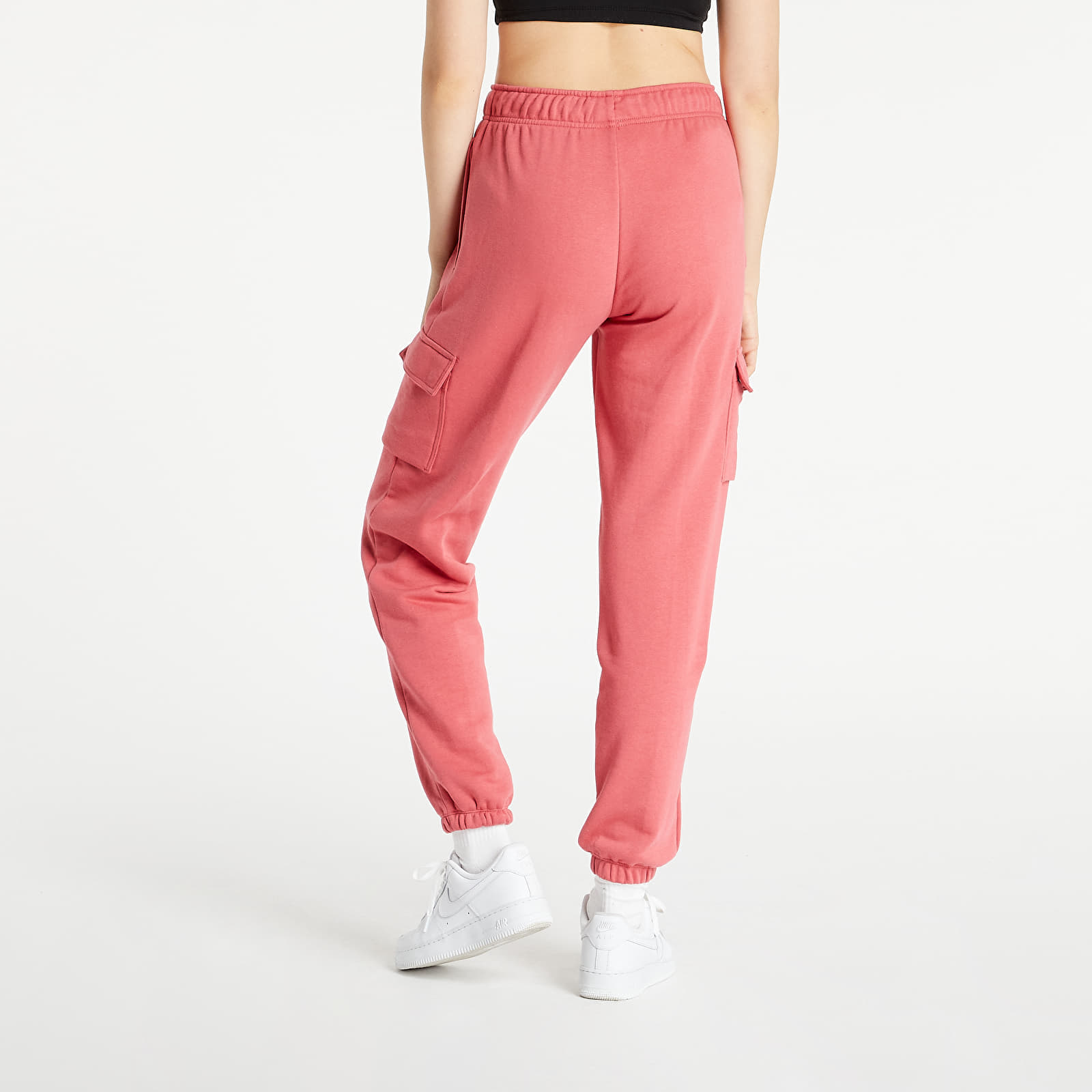 Džínsy a nohavice Nike Sportswear Essential Fleece Mr Cargo Pant Dark Pink