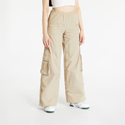 Urban Classics Ladies Wide Crinkle Nylon Cargo Pants