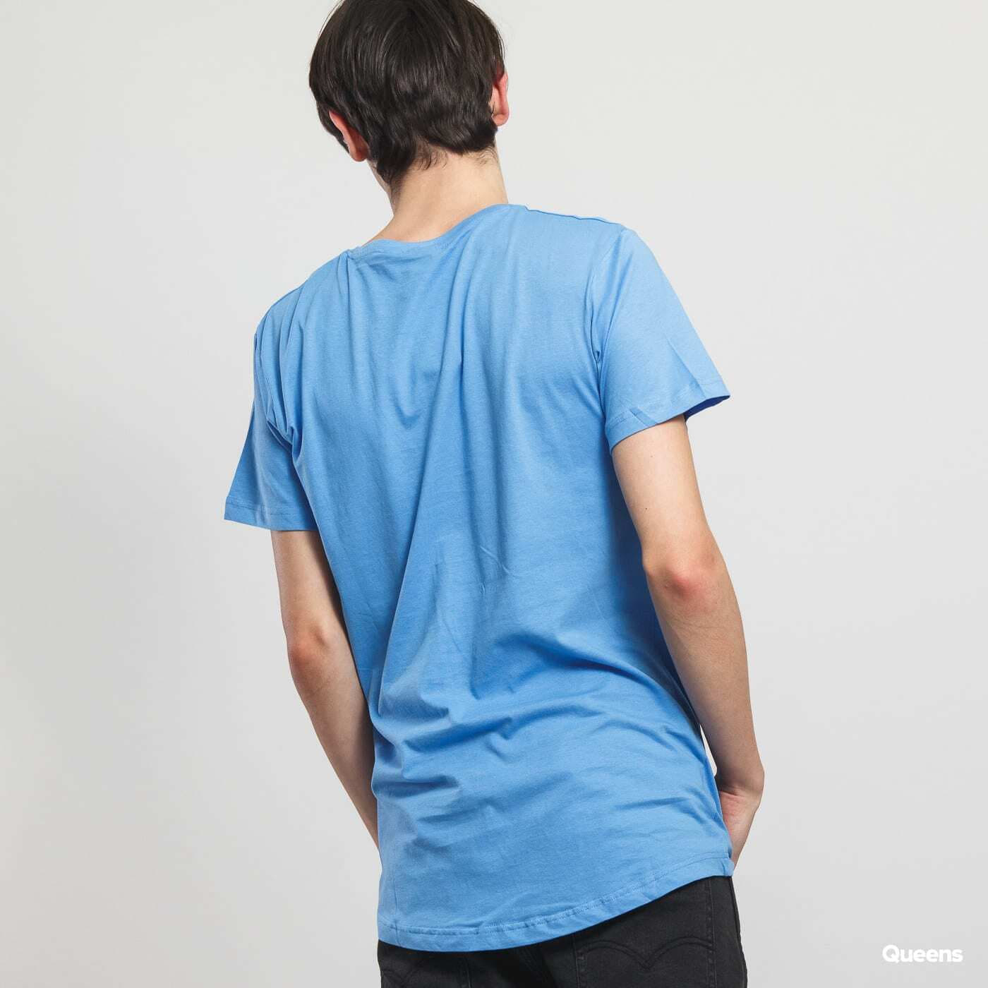 Tricouri Urban Classics Shaped Long Tee Blue