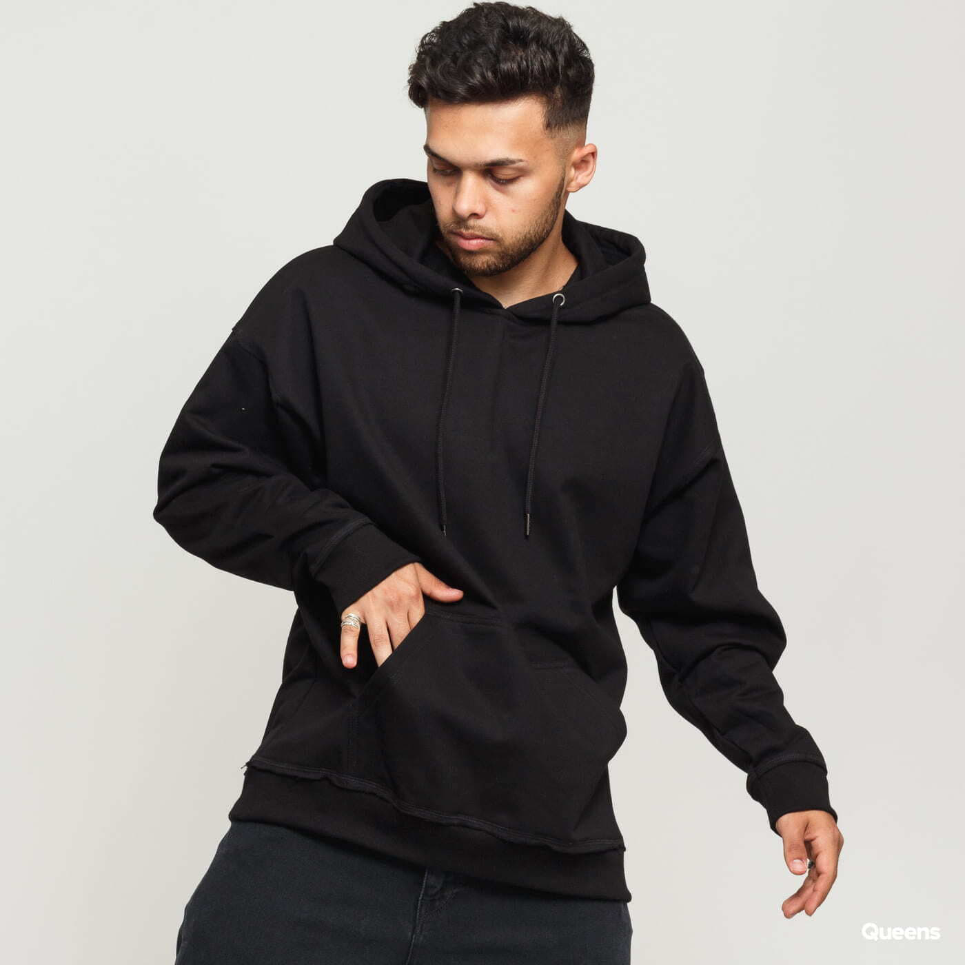 Sweatshirt Urban Classics Oversized Sweat Hoody Black S