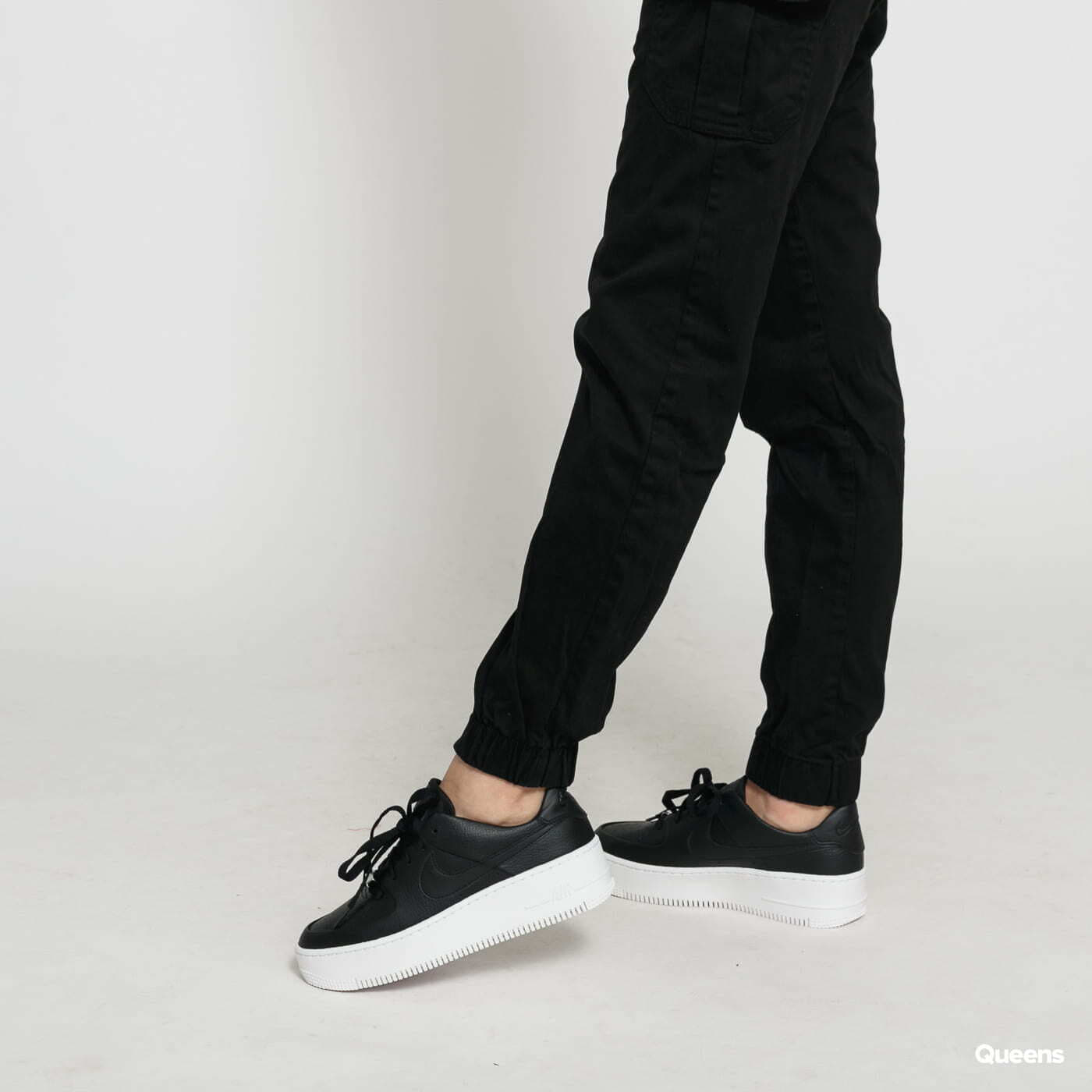 Cargo pants Urban Classics Ladies High Waist Cargo Pants Black