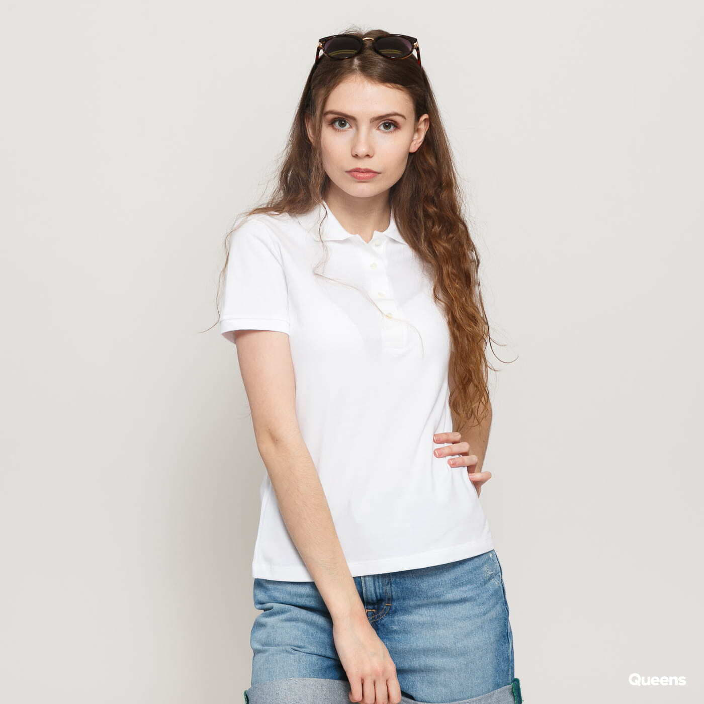 Tričká LACOSTE Women's Polo T-Shirt White
