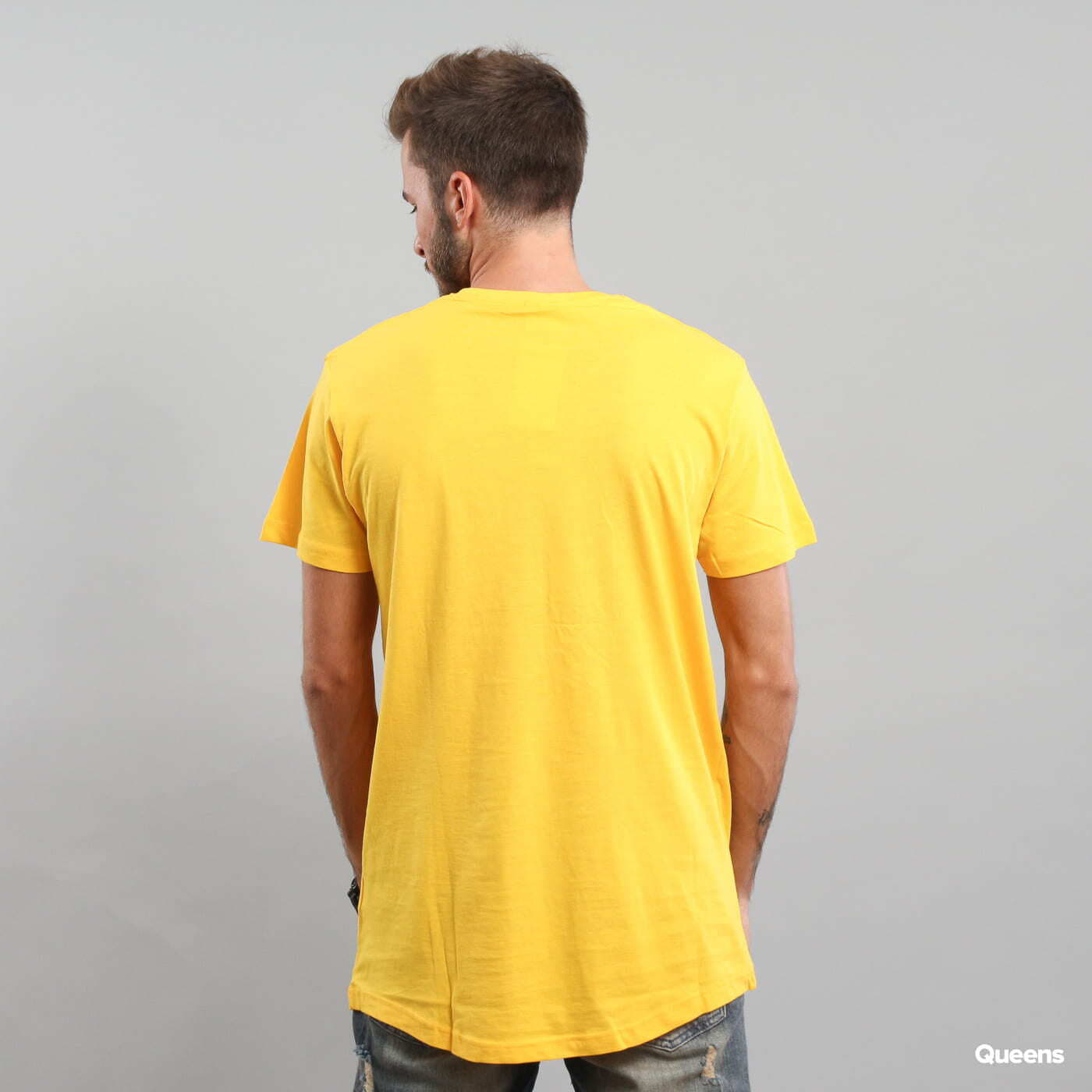 T-shirts Urban Classics Shaped Long Tee Yellow