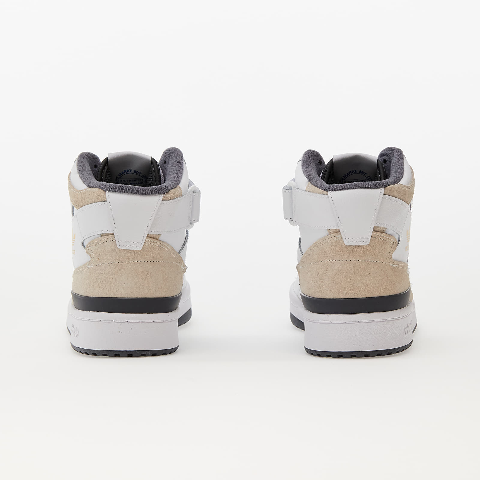 Încălțăminte și sneakerși pentru bărbați adidas Originals Forum Mid Ftw White/ Grey Five/ Gold Metalic