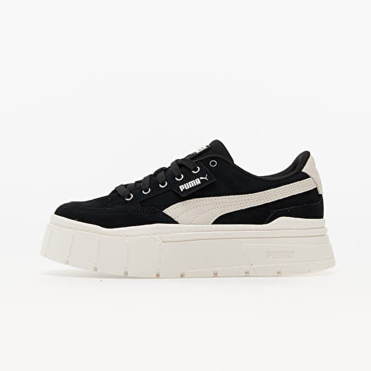 Black puma platform shoes store