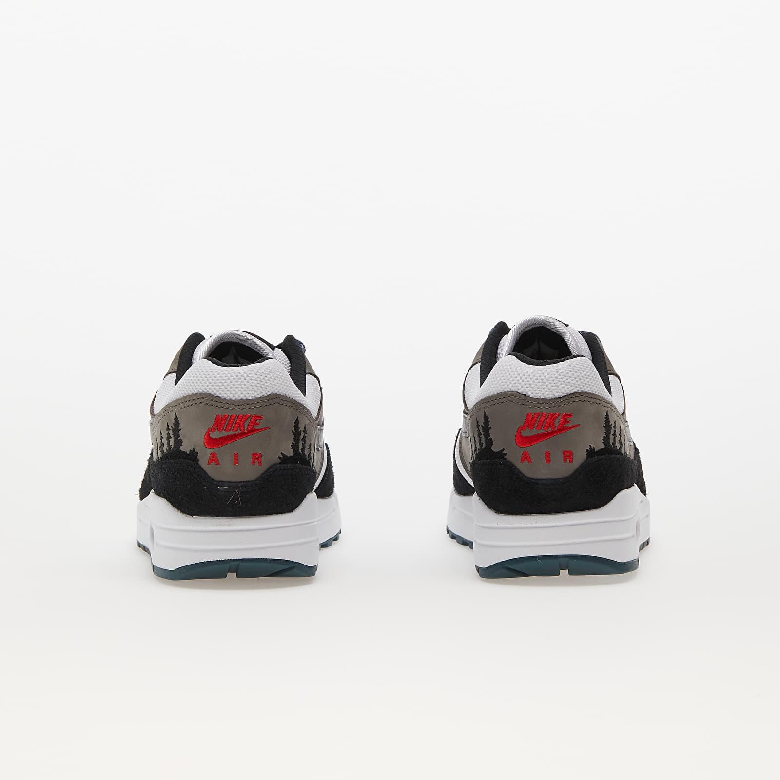 Men's sneakers and shoes Nike Air Max 1 Premium White/ Slate Blue-Black-Soft Grey