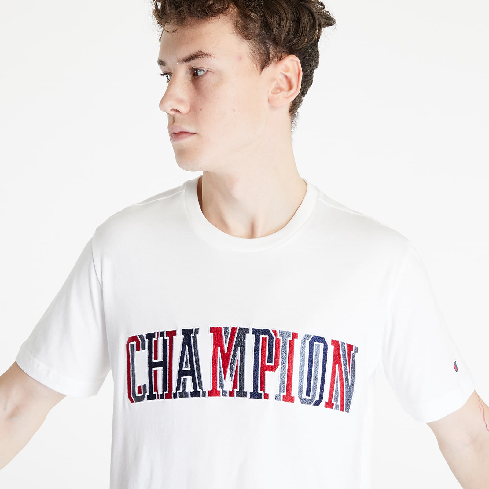 T-Shirts Champion Crewneck T-Shirt Queens White 