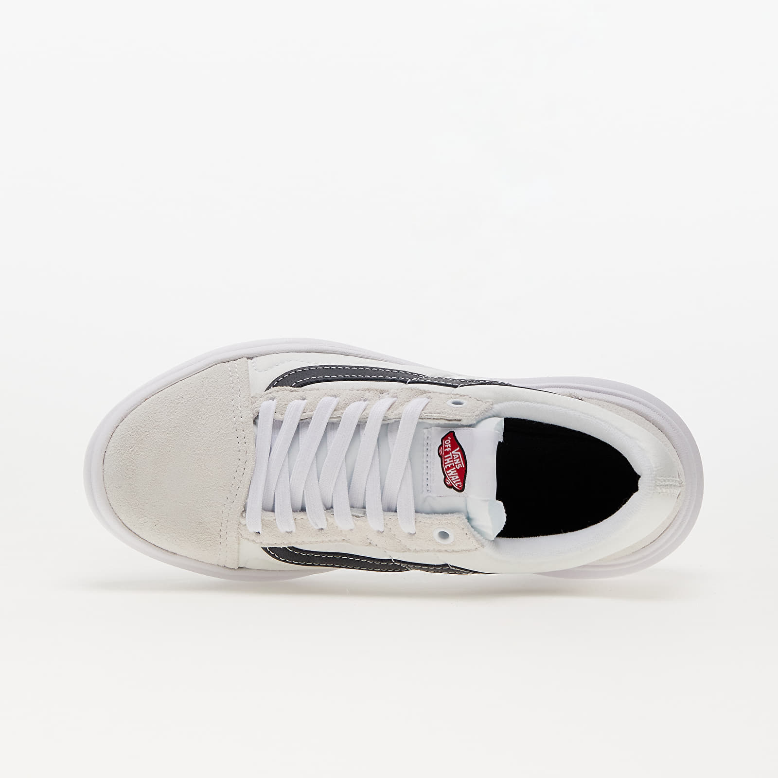 Vans old skool beige top red