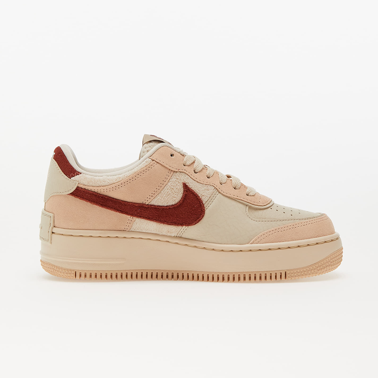 Női tornacipők és cipők Nike W Air Force 1 Shadow Shimmer/ Mars Stone-Sanddrift-Pearl White