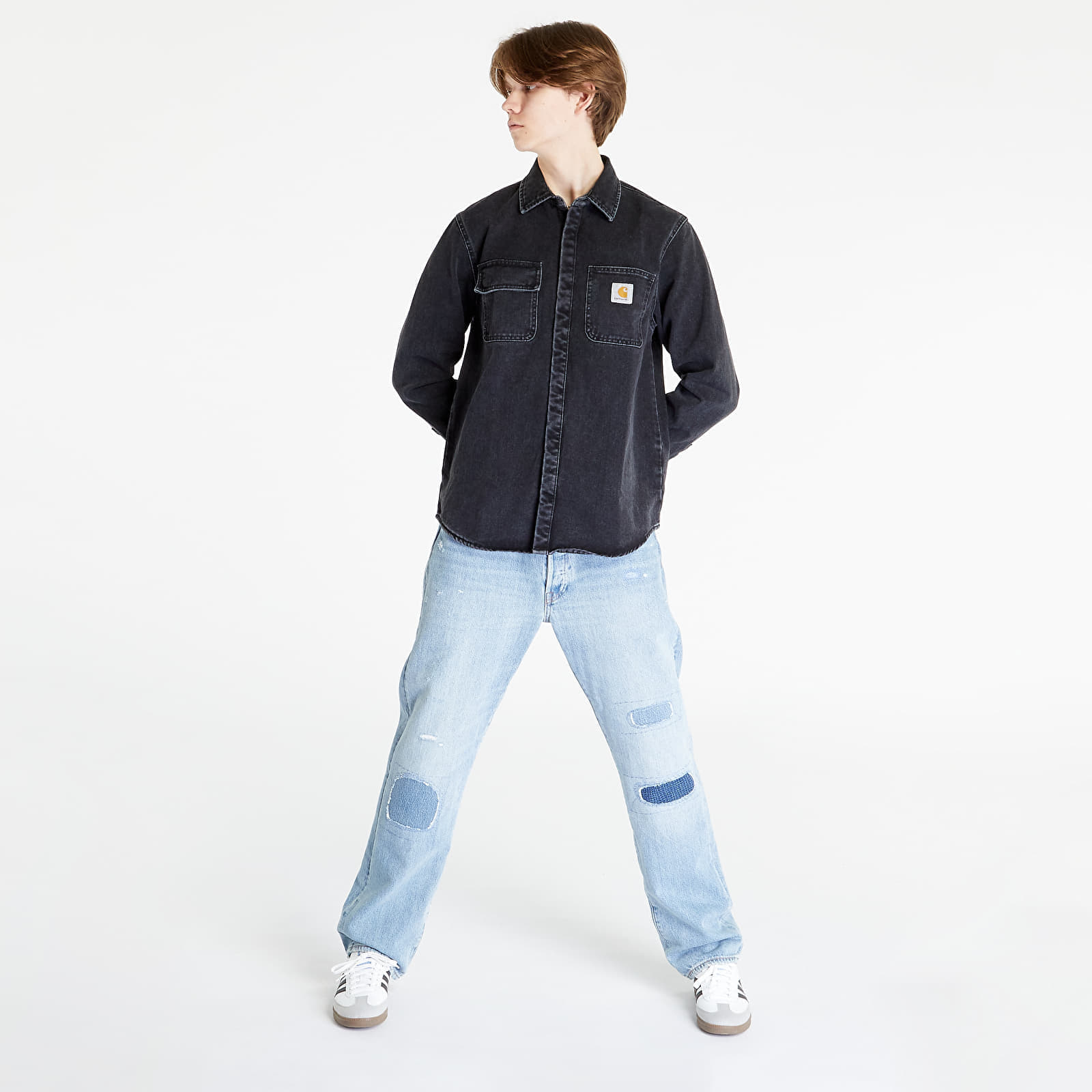 Jacken Carhartt WIP Salinac Shirt Jacket Black