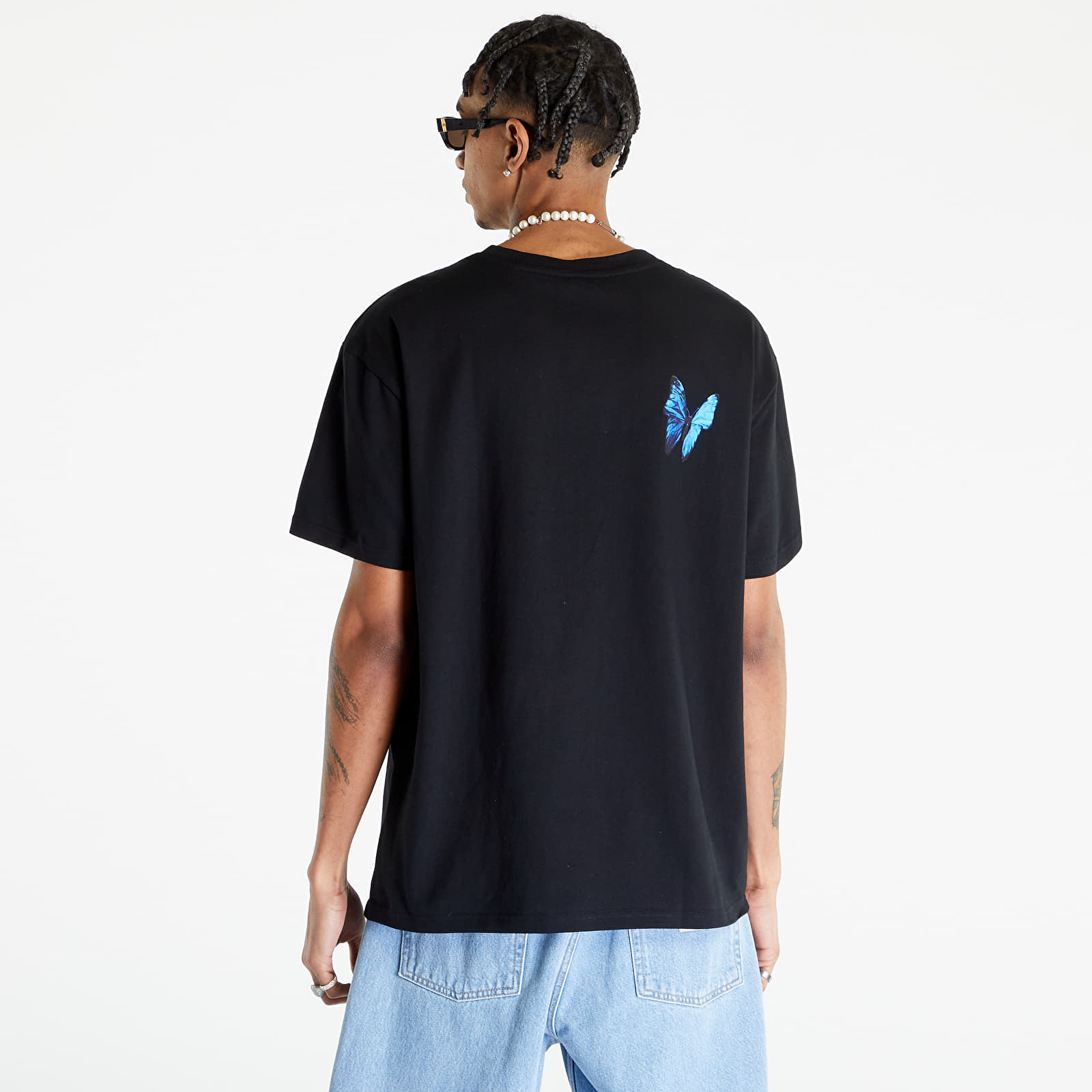   Μπλούζες Urban Classics Le Papillon Oversize Tee Black