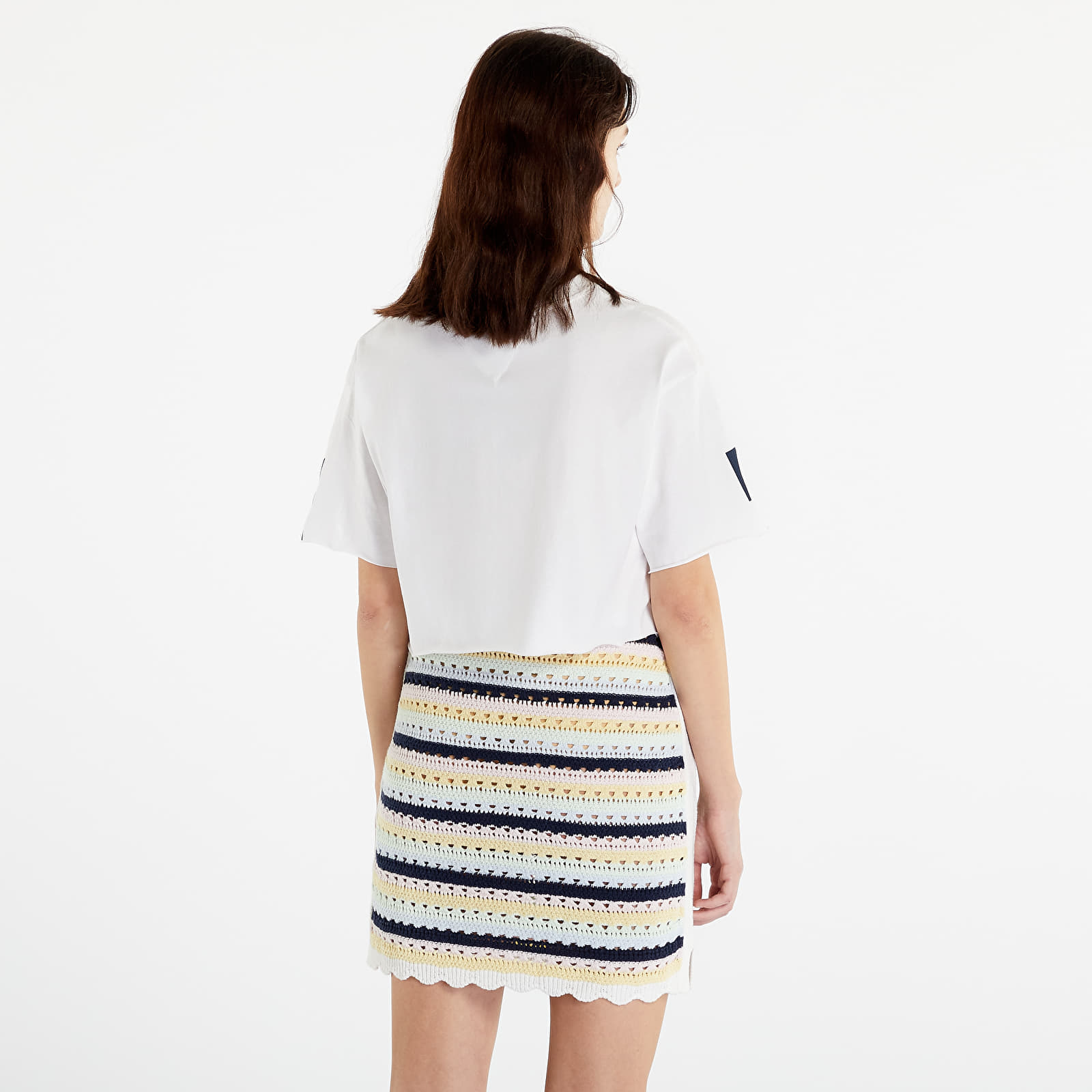 T-krekli TOMMY JEANS Oversized Crop Archive Short Sleeve T-Shirt White