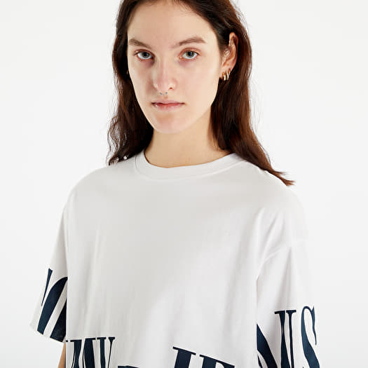 Camisetas TOMMY JEANS Oversized Crop Archive Short Sleeve T Shirt White Queens